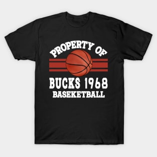 Proud Name Bucks Graphic Property Vintage Basketball T-Shirt